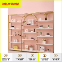 苏宁放心购美甲店展示柜化妆品货架院护肤品展架服装店展示架多层置物架新款简约