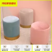 苏宁放心购服装店沙发矮凳圆凳子简约现代店矮脚凳布艺懒人休息凳新款简约