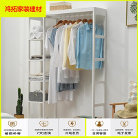 苏宁放心购衣帽架创意挂衣架落地卧室置物架衣架简易衣柜实木柜式衣服架子新款简约