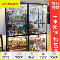 苏宁放心购乐高展示柜礼品玩具货架防尘家用透明玻璃陈列柜手办动漫模型展柜新款简约