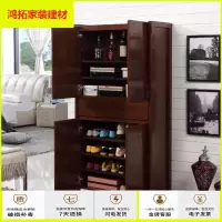 苏宁放心购 鞋柜 隔断大容量鞋柜 玄关 柚木色厅柜 储物柜新款简约
