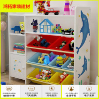 苏宁放心购儿童玩具收纳架多功能儿童书架置物架宝宝收纳柜整理架绘本架收纳新款简约