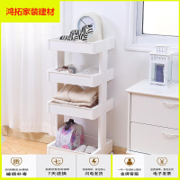 苏宁放心购厨房落地多层塑料置物架橱柜调味料储物架子卫生间三层玩具置物架新款简约