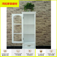 苏宁放心购简约现代单玻璃小酒柜田园家用简欧酒架置物柜餐边柜仿古装饰柜新款简约