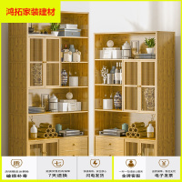 苏宁放心购博古架新中式实木书柜茶叶架展示陈列柜客厅古董置物架仿古多宝阁新款简约