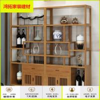苏宁放心购博古架实木中式书架置物架茶叶架茶具柜办摆件展示柜古董架多宝阁新款简约