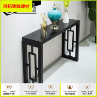 苏宁放心购新中式玄关桌简约条案实木复古吧台案几现代长条客厅供桌条几佛台新款简约