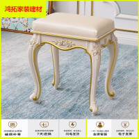 苏宁放心购[清仓]欧式梳化妆凳韩式实木梳妆台椅子田园美甲凳子换鞋凳餐凳新款简约