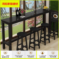 苏宁放心购家庭餐桌一体吧台桌商用条桌长形奶茶我想买靠墙快餐店台案酒吧台新款简约