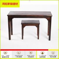 苏宁放心购整体桐木仿古书法桌古琴条桌凳实木古琴桌凳套装新款简约