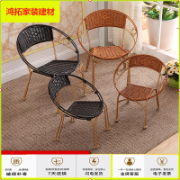 苏宁放心购靠背椅 藤椅儿童小藤椅子阳台椅子室外滕椅单人成人家用编织藤椅新款简约