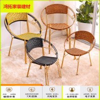 苏宁放心购藤椅小藤椅单人靠背椅编织儿童藤椅子成人家用滕椅阳台椅子室外椅新款简约