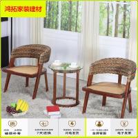 苏宁放心购酒店餐厅饭店咖啡厅藤桌椅沙发阳台户外休闲扶手藤椅三五件套厂家新款简约