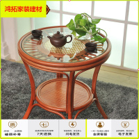 苏宁放心购藤编桌子茶几简约现代阳台小圆桌三五件套庭院新中式茶桌椅组合新款简约