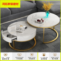 苏宁放心购北欧大理石茶几简约客厅现代创意网红花几组合小户型ins铁艺茶桌新款简约