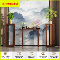 苏宁放心购新中式实木玄关桌入户靠墙玄关台条案长条供桌条几简约现代玄关柜新款简约