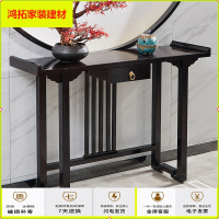 苏宁放心购新中式实木玄关桌玄关柜入户靠墙玄关台条案简约现代长条供桌条几新款简约