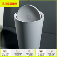 苏宁放心购日式带盖摇盖垃圾桶家用大号压圈垃圾筒客厅卧室垃圾篓厨房卫生间新款简约