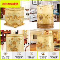 苏宁放心购欧式创意垃圾桶北欧ins客厅带盖垃圾筒厕所卫生间桌面收纳桶家用新款简约