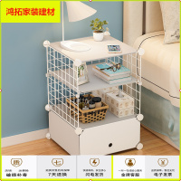 苏宁放心购简易床头柜简约现代经济型卧室收纳床边小型柜子宿舍储物塑料组装新款简约