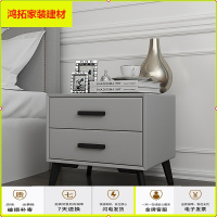 苏宁放心购ins实木床头柜简约现代床头柜北欧卧室轻奢迷你皮网红超窄床边柜新款简约