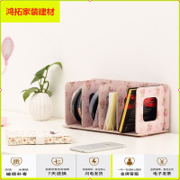 苏宁放心购唱片收纳架木质CD架收纳盒放光盘唱片收纳架桌面DVD碟片架置物架新款简约