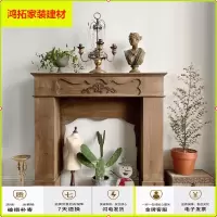 苏宁放心购法式北欧美式复古做旧实木仿真假壁炉装饰柜客厅民宿摄影道具背景新款简约