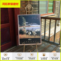 苏宁放心购铁艺画架烤漆展示架广告架海报架落地立式画板油画kt板展架迎宾新款简约