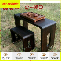 苏宁放心购烧桐木实木仿古琴桌琴桌凳 实木琴桌琴凳国学古琴桌书法桌凳新款简约