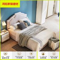 苏宁放心购北欧轻奢布艺双人床小户型卧室家具婚床现代简约婚床可定制皮艺床新款简约