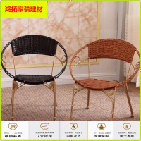苏宁放心购藤椅靠背椅围椅圈单人儿童小藤椅子成人家用凳子滕椅阳台室外腾椅新款简约