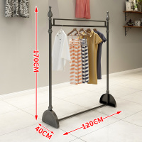 铁艺服装架女装童装店货架展示架上墙服装店展示架落地式组合靠墙圆圈点挂官方标配