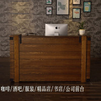 工业风收银台集装箱吧台复古前台院公司接待台免安装吧台