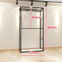 服装店展示架落地式男女装店货架店铺装修靠墙组合简约现代上墙架