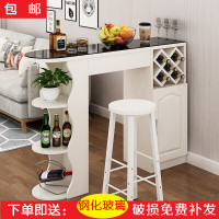欧式靠墙吧台桌家用隔断酒柜创意多功能现代简约咖啡酒吧客厅吧台定制专拍组装