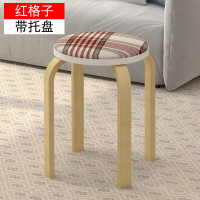 凳子实木质圆时尚圆凳子椅子简易高凳木凳家用餐桌餐凳小板凳矮凳