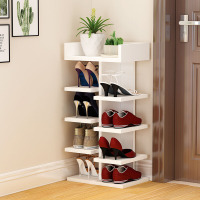 简易实木鞋架经济型家用多层鞋柜客厅多功能置物架防尘收纳架