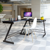 转角电脑桌财务桌现代简约写字台电脑桌台式办公桌双人经济型桌子