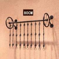 复古服装店衣架展示架上墙铁艺墙上壁挂男女装童装正侧挂陈列货架