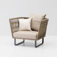 户外沙创意防水休闲藤编沙家具茶几双人组合简约现代花园庭院双人沙组合