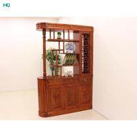 餐厅隔断柜玄关柜多功能小户型实木鞋柜中式仿古屏风双面玄关柜外包装木框整装