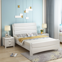 实木床1.2米床1.35/1米小户型单人储物床现代简约1.5m双人床