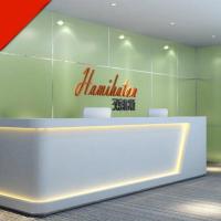 酒店吧台收银台大气公司大型前台院养生馆收款台烤漆吧台定制