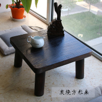 日式烧桐木飘窗桌实木榻榻米茶几窗台床上方桌小茶几炕几国学桌子原木色大号桌整装
