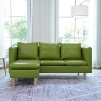 北欧皮艺沙三人小户型客厅经济型出租房超纤皮整装转角组合沙