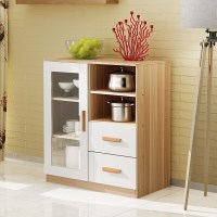 碗柜简易橱柜餐边柜现代简约柜子储物柜多功能厨房酒柜餐厅茶水柜