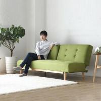 布艺沙床可折叠客厅双人简约现代日式小户型实木懒人沙床1.8酒红色1.5米-1.8米
