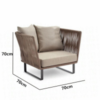户外藤沙组合客厅休闲阳台庭院露台藤椅沙室外藤编家具三人自由搭配组合组合