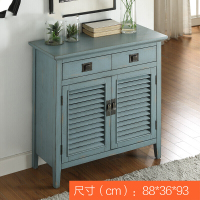 实木美式鞋柜玄关柜客厅阳台除臭对开柜子收纳大容量简易防尘