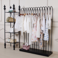 铁艺服装架落地式靠墙服装店展示架女装店展示架货架陈列架衣服架